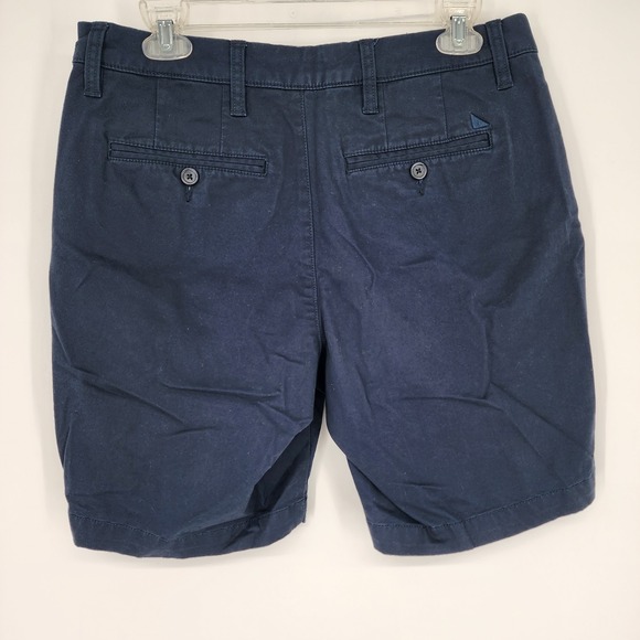 Untuckit Shorts Mens 30 Navy Chino 9" Golf Outdoors Preppy Casual St Vincent EUC - Picture 2 of 11